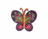 Bestickte Applikation SCHMETTERLING mit Pailletten, Prym