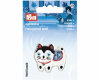 Bestickte Applikation ASIA-KATZE mit Glocke, Prym