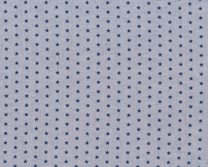 Baumwollwebstoff BLUE by BLUE, Sterne, hellblau meliert, Hilco