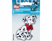 Bestickte Applikation DALMATINER mit Schleife, Prym