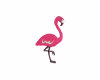 Bestickte Applikation FLAMINGO auf Webstoff, Prym