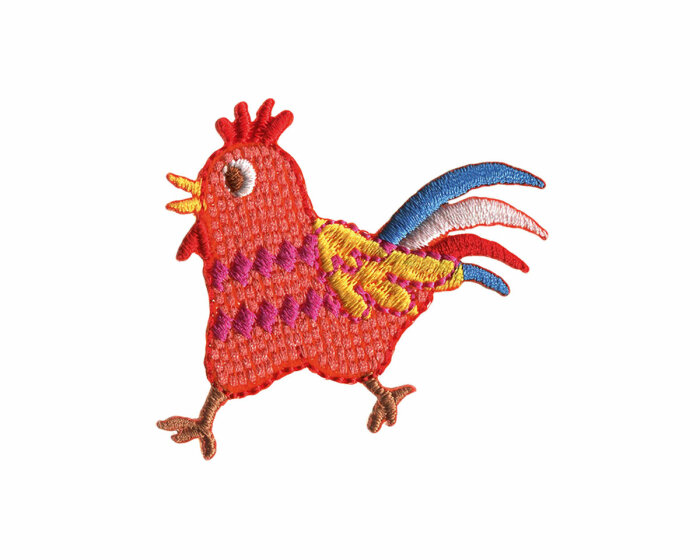 Bestickte Applikation FRECHES HUHN, Prym