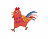 Bestickte Applikation FRECHES HUHN, Prym