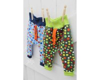50-cm-Panel Baumwolljersey DOTS GO, Punkte und Rennautos, hellblau, Hilco