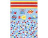 50-cm-Panel Baumwolljersey DOTS GO, Punkte und Rennautos, hellblau, Hilco