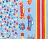 50-cm-Panel Baumwolljersey DOTS GO, Punkte und Rennautos, hellblau, Hilco