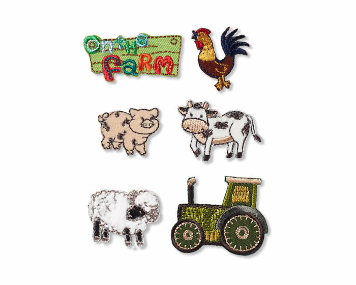 Kinder-Applikation AUF DER FARM, 6 Stück, Prym