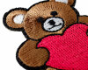 Kinder-Applikation TEDDYBÄR mit Herz, 2 Stück, Prym