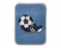 Jeans-Applikation FUSSBALL mit Fußball-Schuh, Prym