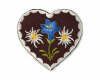 Bestickte Applikation OKTOBERFEST, Herz mit Enzian, Prym