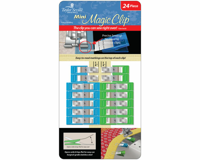 Stoffklammern MAGIC CLIP™ MINI, Taylor Seville 24 Stück