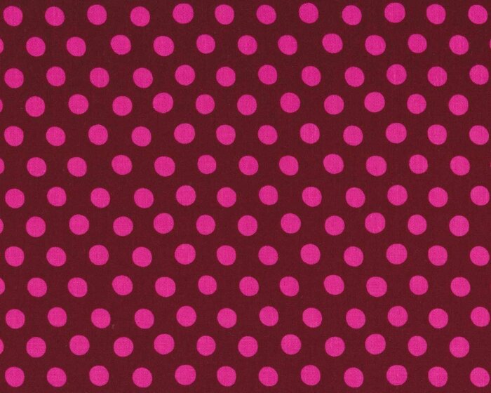 Patchworkstoff SPOT, Punkte, weinrot-pink, Kaffe Fassett