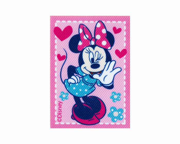Applikation DISNEY MICKEY MOUSE, Minnie mit Herzen & Blumen, Prym