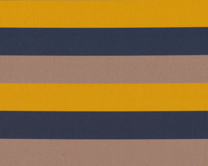 Baumwollstoff KIM STRIPE, Blockstreifen, goldgelb-hellbraun