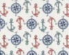 Baumwollstoff ANCHOR, Kompass und Anker