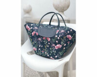 Baumwollstoff NATURAL BEAUTY, Kaleidoskop, nachtblau, ring a roses