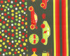50-cm-Panel Baumwolljersey DOTS GO, Punkte und Rennautos, olive, Hilco
