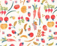 Popeline MARKET FRUITS, Obst und Gemüse, Hilco