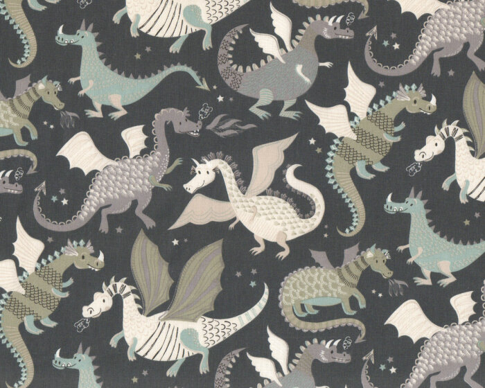 Baumwollstoff DRAGON, Drachen