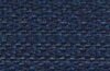 YKK Reißverschluss METALLZAHN, silber, nicht teilbar marineblau 12 cm