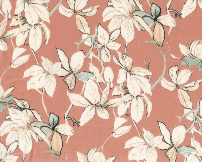 Tencel™-Twill FLORIS, Obstbaum, helles aprikot, Toptex