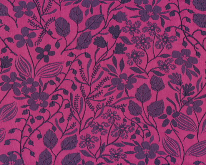 Jacquardstoff CASSANDRA, Blütenzweige, fuchsia, Toptex
