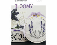 Stickheft: Bloomy, Lavendel, Zweigart