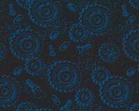 Baumwolljersey HAPPY METAL by Steinbeck, Zahnräder