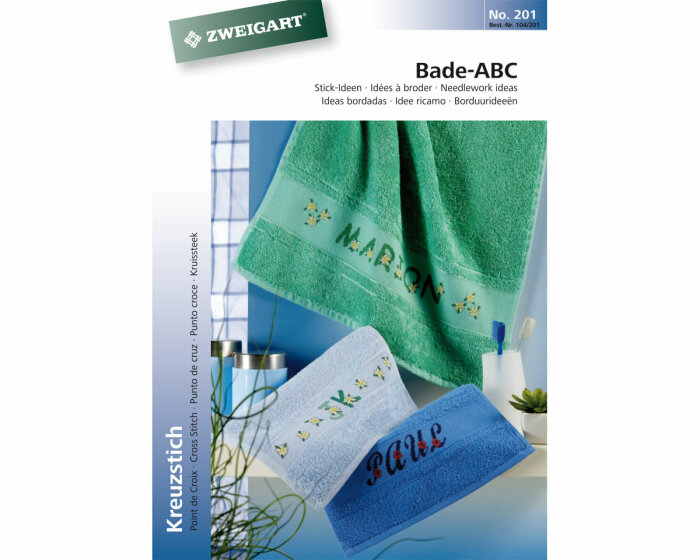 Stickheft: Bade-ABC, Alphabete, Zweigart