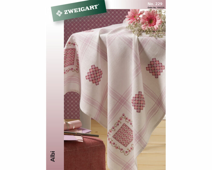 Stickheft: Albi, Vintage-Blumen, Zweigart