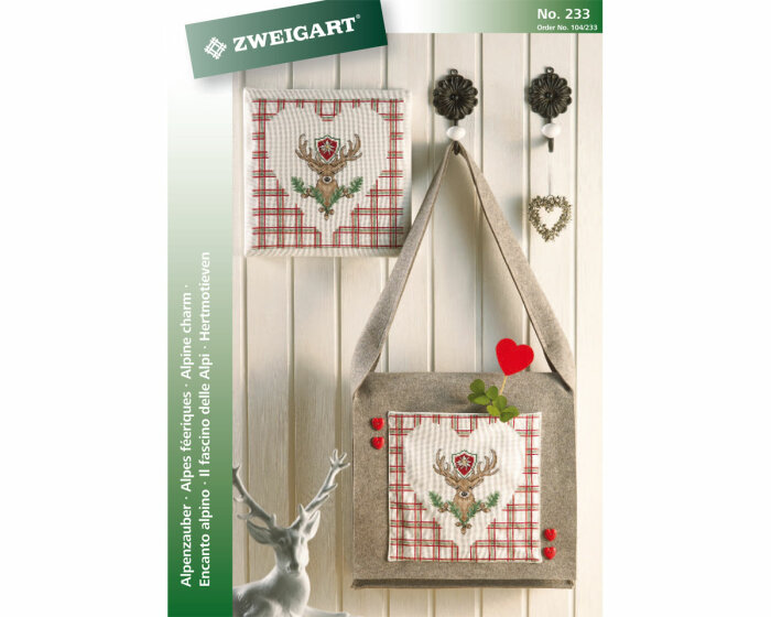 Stickheft: Alpenzauber, Hirsche, Zweigart