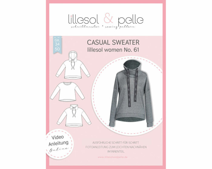 Damen-Schnittmuster Casual Sweater, lillesol women No.61