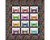 Patchwork-Anleitungsheft URBAN JUNGLE QUILTS, Jason Yenter