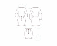 Schnittmuster Sweatkleid CAROL, pattydoo