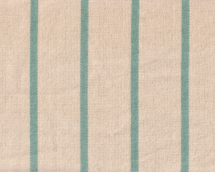 Baumwollstoff CANVAS für Hängematten, Streifen, natur-türkis