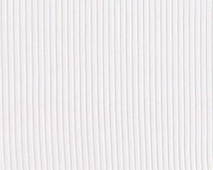 Bündchen-Stoff aus Viskose AVALANA RIPPE, weiß