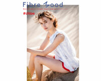 Baumwollstoff DASHED CHECKS, Strichel-Karo, wollweiß-blau, Fibre Mood