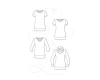 Damen-Schnittmuster Damenshirt LIV CASUAL, pattydoo