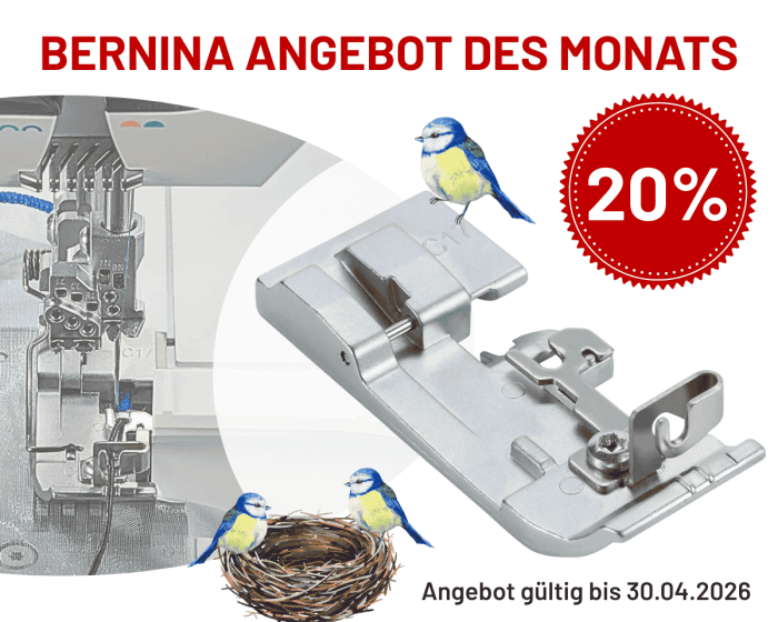 BERNINA Schnureinnähfuß # C17  für Coverlock L 890