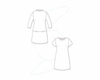 Damen-Schnittmuster A-Linien-Kleid STACEY, pattydoo