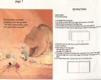 90-cm-Panel für Stoffbuch Patchworkstoff BEAR SAYS THANKS, Elizabeths Studio