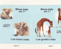 90-cm-Panel für Stoffbuch Patchworkstoff WHOSE BABY AM I, Elizabeths Studio