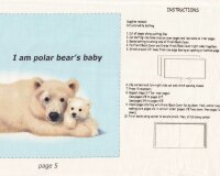 90-cm-Panel für Stoffbuch Patchworkstoff WHOSE BABY AM I, Elizabeths Studio