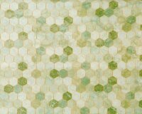 Patchworkstoff BACKSPLASH, Hexagon-Verlauf, grün, Hoffman Fabrics