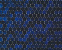 Patchworkstoff BACKSPLASH, Hexagon-Verlauf, türkis, Hoffman Fabrics