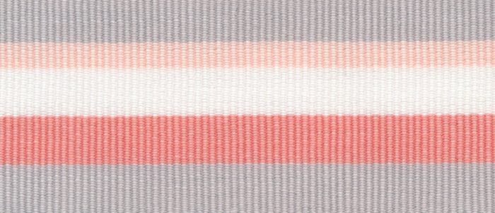 Baumwoll-Ripsband PERU mit Streifen weiß-grau 35 mm