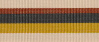 Baumwoll-Ripsband PERU mit Streifen natur-goldgelb 35 mm