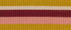Baumwoll-Ripsband PERU mit Streifen goldgelb-weinrot 25 mm