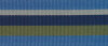 Baumwoll-Ripsband PERU mit Streifen blau-olive 25 mm