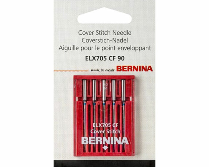 Overlocknadeln COVER STITCH, verchromt, 90, BERNINA